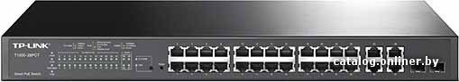 

Управляемый коммутатор 2-го уровня TP-Link T1500-28PCT