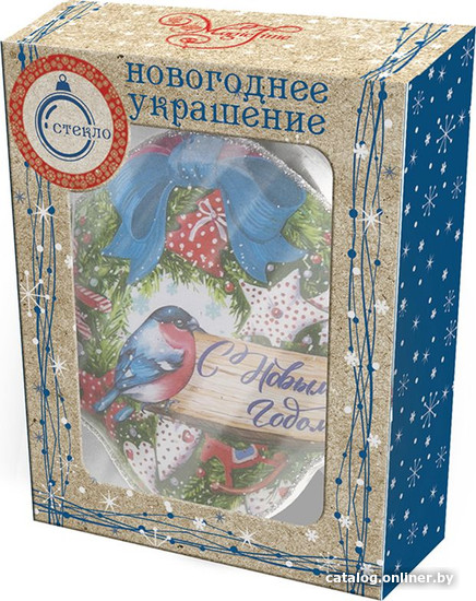 

Елочная игрушка Феникс-Презент Снегирь у елки 01 80381