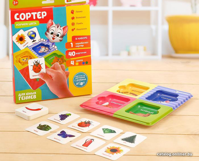 

Сортер Zabiaka Изучаем цвета с карточками Домана 4533935
