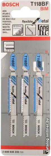 

Набор пильных полотен Bosch 2608636232 (3 предмета)