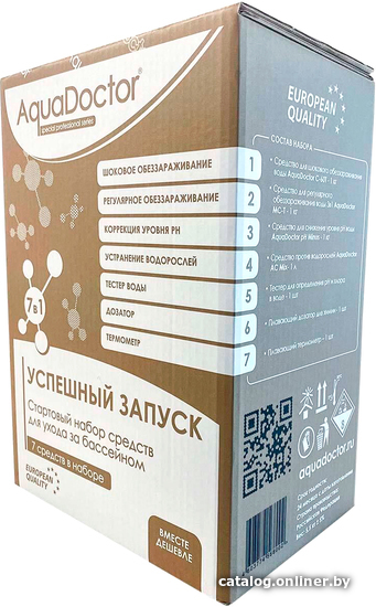 

Химия для бассейна Aquadoctor Стартовый набор для бассейна 7 в 1
