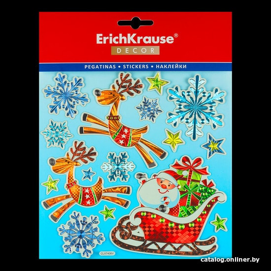 

Наклейка на окно Erich Krause Decor Праздничные сани 46721