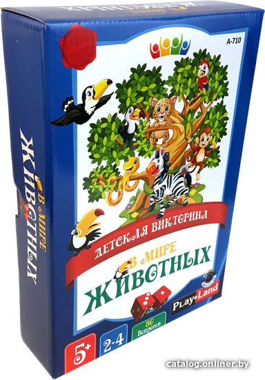 

Детская настольная игра Play Land В мире Животных A-710