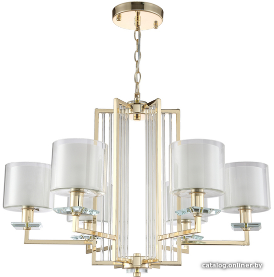 

Подвесная люстра Crystal Lux Nicolas SP-PL6 (золото/белый)