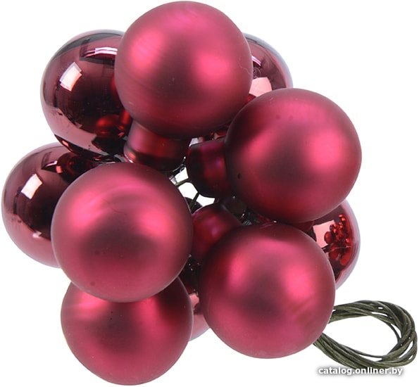 

Елочная игрушка Albero Di Natale Гроздь 2 см 715075-2 (рубиновый)