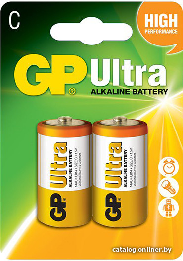 

Батарейка GP Ultra Alkaline C 2 шт. [GP14AU]