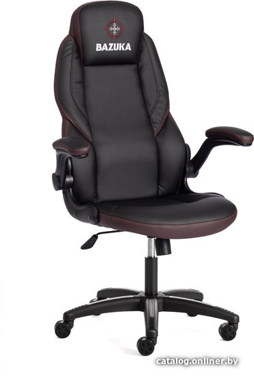 

Кресло TetChair Bazuka (иск.кожа, черный/черный перфорированный/коричневый)