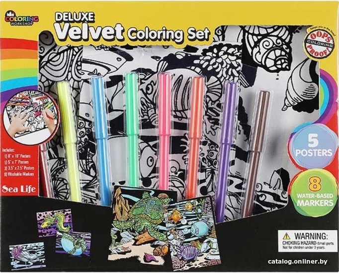 

Набор для рисования Miniso Velvet Coloring Set. Океан 4783