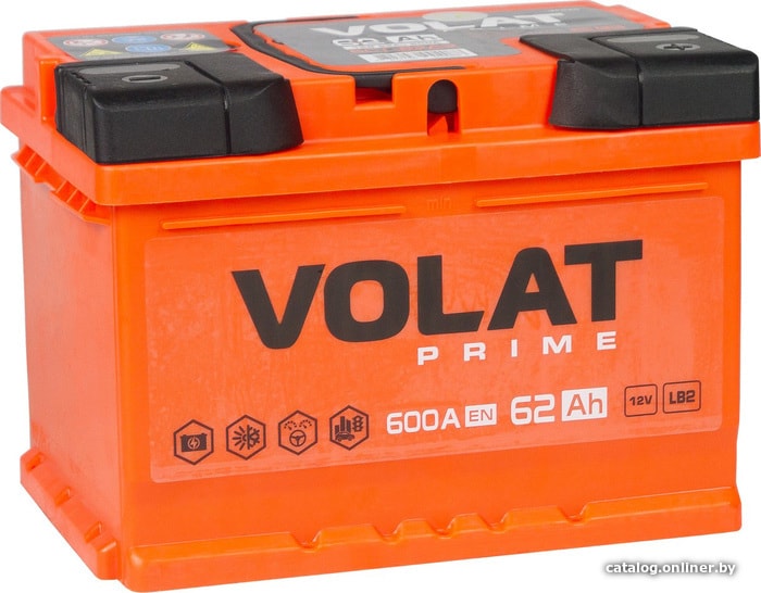 

Автомобильный аккумулятор VOLAT Prime R (62 А·ч)