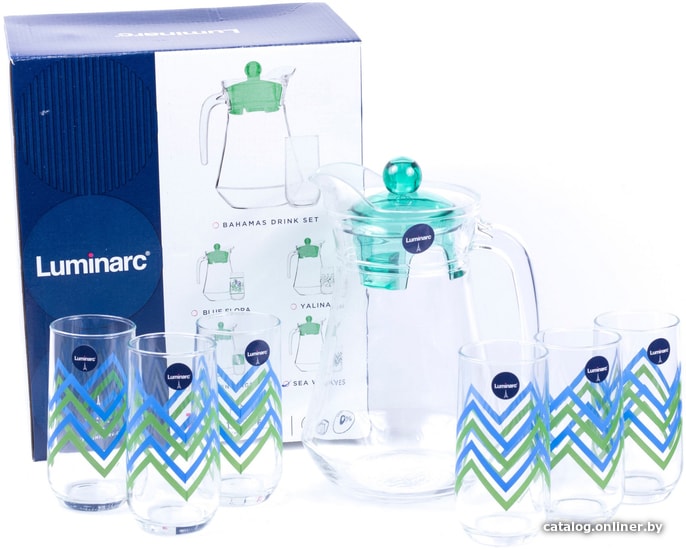 

Набор бокалов для воды и напитков Luminarc Sea Waves N9663