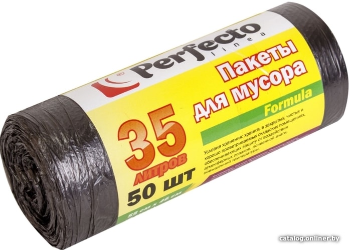 

Пакеты для мусора Perfecto Linea Formula 35 л 46-048050 (50 шт)