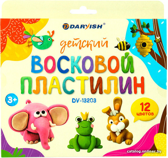 

Пластилин восковой Darvish DV-13203 (12 цв)