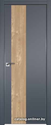 

Межкомнатная дверь ProfilDoors 5E 60x200 (антрацит/вставка каштан натуральный)