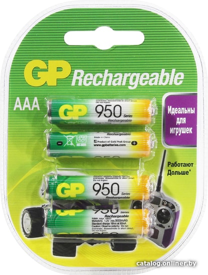 

Аккумулятор GP AAA 950 mAh 4 шт.