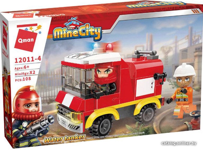 

Конструктор Qman Mine City 12011-4 Пожарная автоцистерна