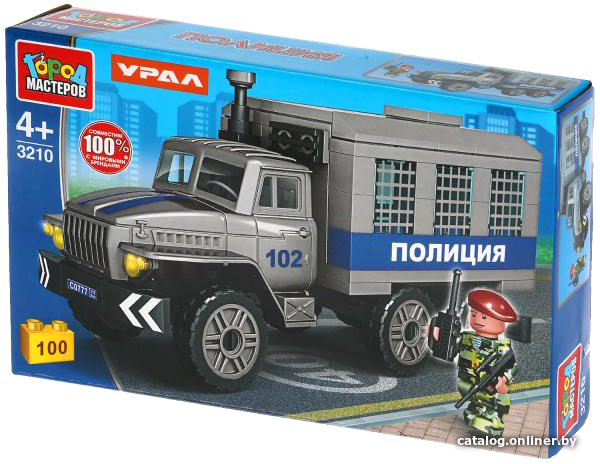 

Конструктор Город мастеров Урал 3210-KK Полиция