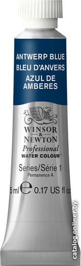 

Акварельные краски Winsor & Newton Professional 102010 (5 мл, антверпен синий)