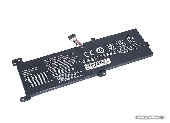 

Аккумуляторы для ноутбуков RageX Lenovo IdeaPad 320 (L16L2PB2), 7.4В, 30Wh, черный
