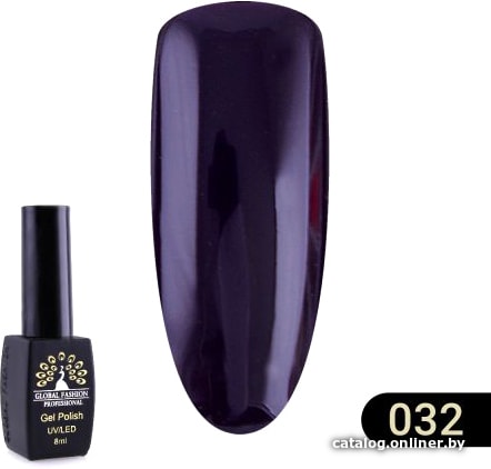 

Гель-лак Global Fashion Black Elite (тон 032) 8 мл