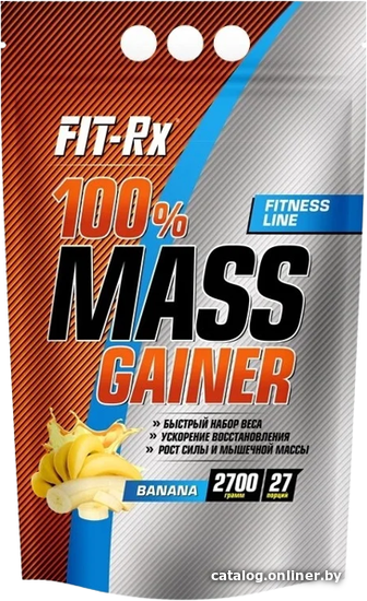 

Протеин FIT-Rx 100% Mass Gainer (банан, 2700г)