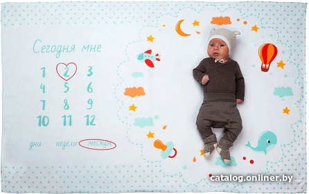 

Плед МиМиМи Бирюзовые звезды ФПЛ13 150х100