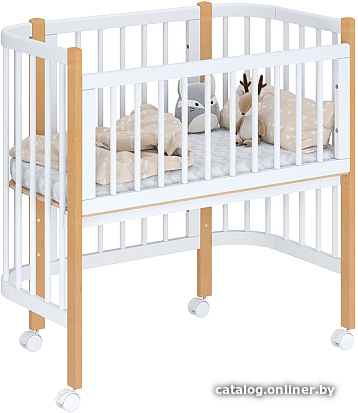 

Приставная детская кроватка Polini Kids Simple 105 (белый/бук)