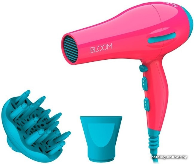 

Фен GA.MA Flow Ion Bloom (розовый)
