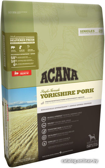 

Сухой корм для собак Acana Yorkshire Pork 0.34 кг