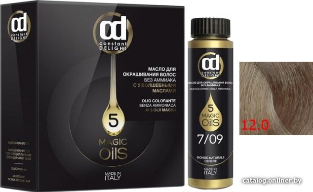 

Масло для окрашивания Constant Delight Olio-Colorante без аммиака 12.0 специальный блондин натуральный