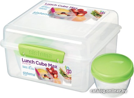 

Ланч-бокс Sistema Cube Max with Yogurt Pot To-Go 21745 (зеленый)