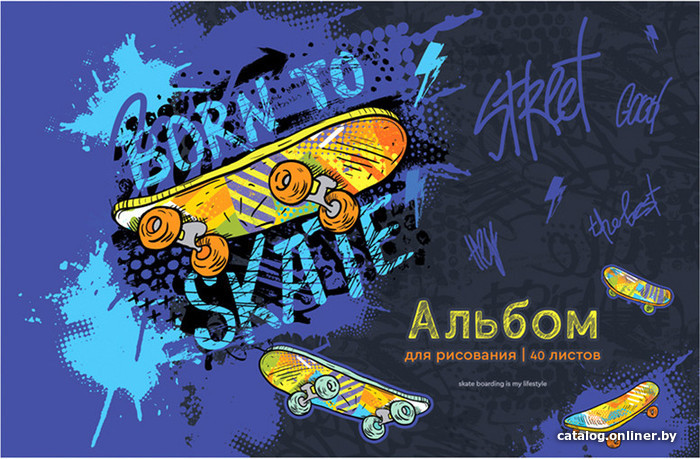 

Альбом для рисования ArtSpace Рисунки. Скейт А40_36040 (40 л)