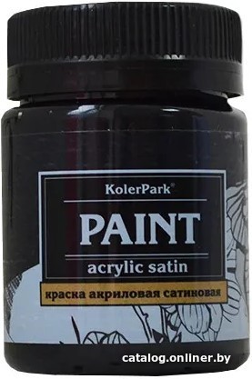 

Акриловая краска KolerPark Акриловая сатиновая (черный, 50 мл)