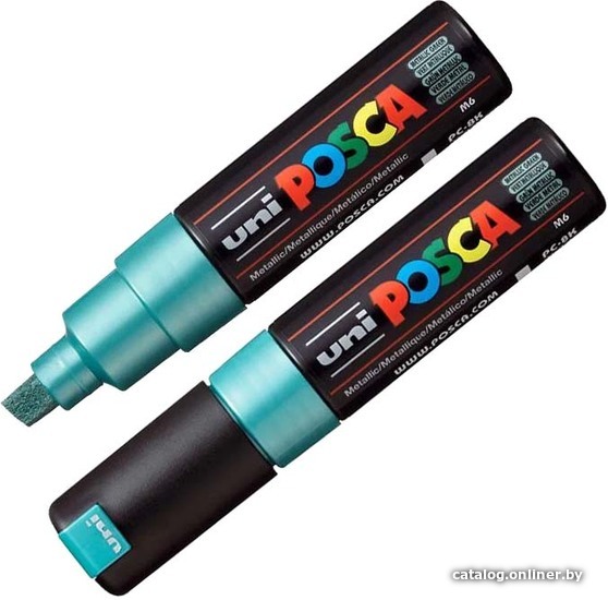 

Маркер художественный UNI Mitsubishi Pencil Posca 8 мм PC-8K METALLIC GREEN (зеленый металлик)
