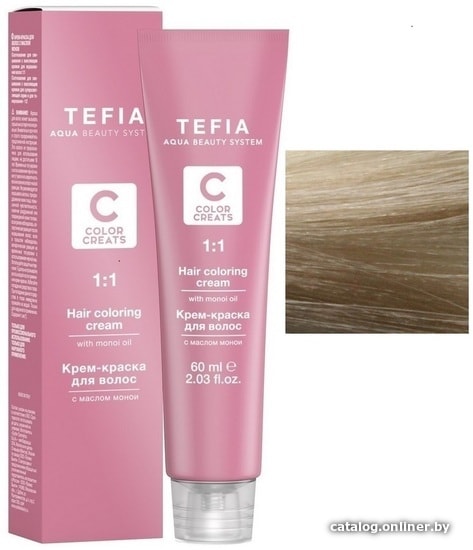 

Крем-краска для волос Tefia Color Creats тонер Т 10/3 (латте)