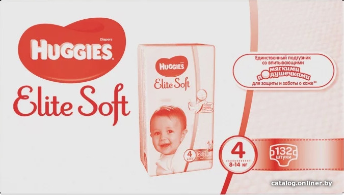 

Подгузники Huggies Elite Soft 4 (132 шт.)