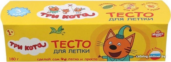 

Набор для лепки MultiArt Тесто Три кота PD3-TC