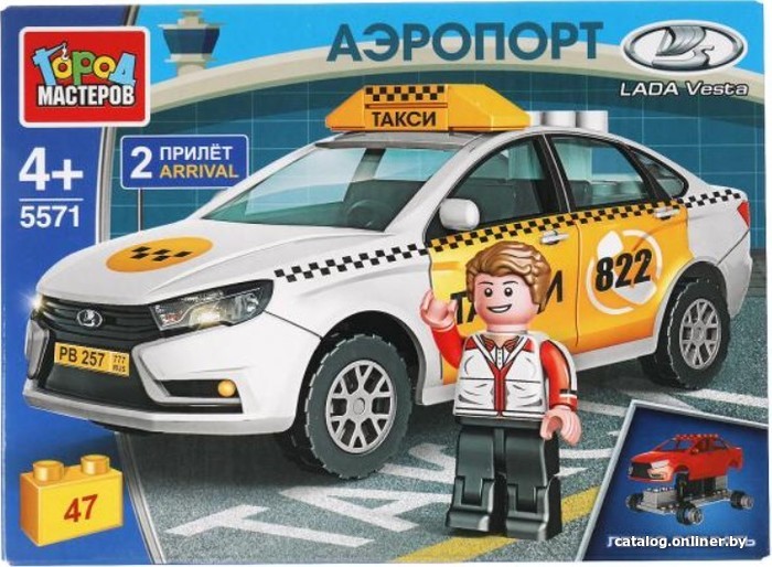 

Конструктор Город мастеров Транспорт 5571-CY Lada Vesta Такси