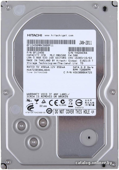 

Жесткий диск Hitachi Ultrastar 7K3000 3TB (HUA723030ALA641)