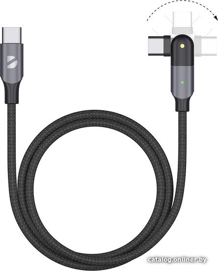 

Кабель Deppa USB Type-C - USB Type-C 72330 (1.2 м, черный)