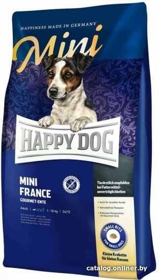 

Сухой корм для собак Happy Dog Mini France 1 кг