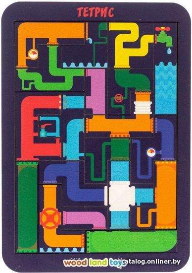 

Развивающая игрушка WoodLand Toys Тетрис малый. Водопровод 65203