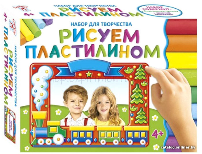 

Набор для рисования Ranok-Creative Рисуем пластилином. Поезд 15100478Р
