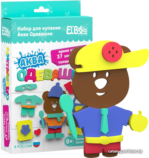 

Игрушка для ванной El'Basco Toys Аква Одевашка Мишка 08-002