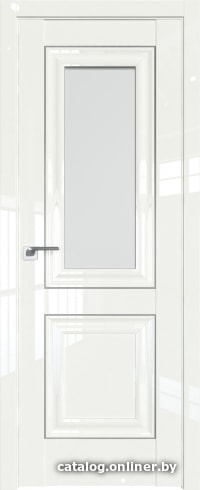 

Межкомнатная дверь ProfilDoors 28L 80x200 (дарквайт люкс серебро люкс, стекло матовое)