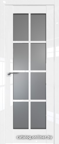 

Межкомнатная дверь ProfilDoors 101L 80x200 (белый люкс, стекло графит)