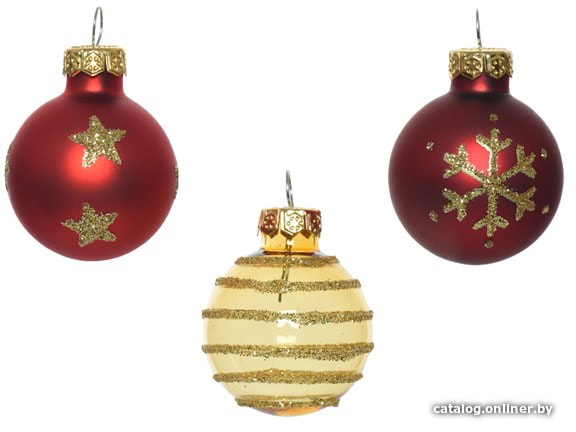 

Елочная игрушка Albero Di Natale Микс 3 см 010061 (золотистый)