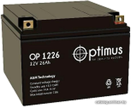 

Аккумулятор для ИБП Optimus OP 1226 (12В/26 А·ч)