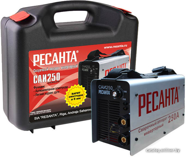 

Сварочный инвертор Ресанта САИ-250 (в кейсе)