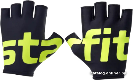 

Перчатки для фитнеса Starfit WG-102 (XL, черный/ярко-зеленый)