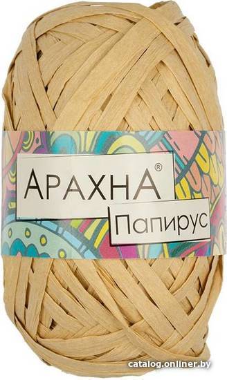 

Набор пряжи для вязания Arachna Papyrus 40 г 50 м №10 (3 мотка, светло-бежевый)